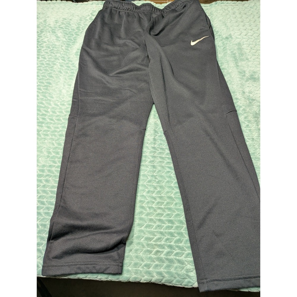 Nike Dri-FIT Mens Large Gray Athletic Training Pants Straight Leg Sweatpants